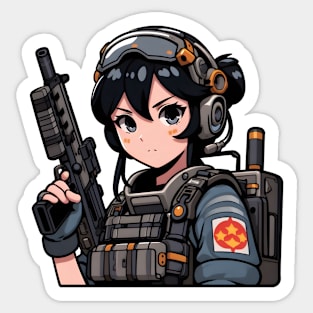 Tactical Girl Sticker